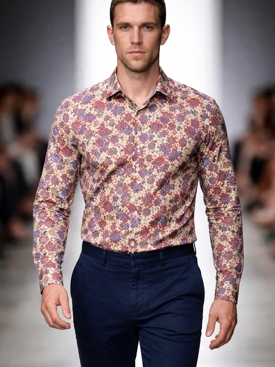 Tommy Bahama Other - Tommy Bahama Cream Floral Button-Down Shirt with Purple and Red Accents